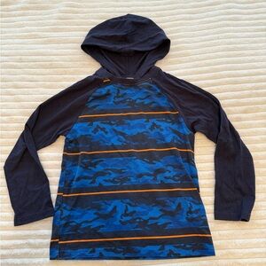 Place Blue Camo Long Sleeve Hoodie